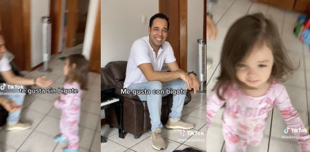 El desconsolado llanto de una niña al ver que su padre se ha afeitado el bigote: “¿Quién es ese señor?”