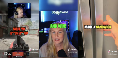 Esta 'streamer' combate el machismo que recibe en directo haciendo un sándwich cada vez que un hombre la manda a la cocina