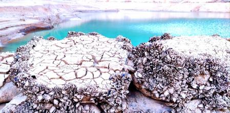 Sequía en el embalse de la Baells.