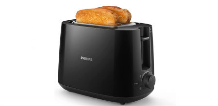 Tostadora Philips Daily de dos ranuras.