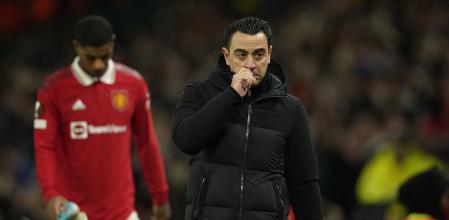 Xavi Hernández en Old Trafford