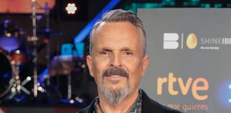 Miguel Bosé en la presentación de 'Cover Night', el nuevo programa de RTE.