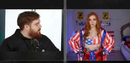 Ibai Llanos y Amouranth en la presentación de 'La velada del año III'