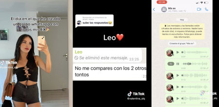 Crea un grupo de Whatsapp con todos sus ex para preguntar qué tal fue como novia y este es el resultado