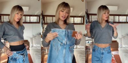 La tik toker 'ierapaperlight' enseña un truco muy fácil para dar con la talla de pantalón sin necesidad de probárselo