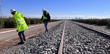 Obras del corredor mediterráneo en Sagunt