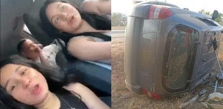 Un grupo de jóvenes se estrellan en directo mientras graban un vídeo para TikTok