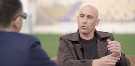 Luis Rubiales ha criticado a Javier Tebas por 