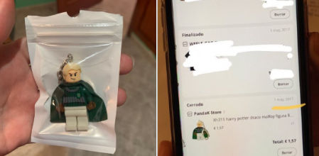 Se trata de un llavero de Draco Malfoy