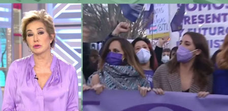Ana Rosa, en el 8M contra el feminismo