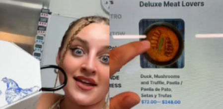 Aquí Sandra enseña las paellas más raras que ha visto jamás