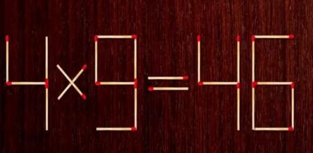 Desafío visual: ¿Eres capaz de corregir la operación moviendo tan solo dos cerillas?