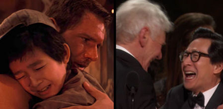 Ke Huy Quan y Harrison Ford se reencuentran en los Oscar 40 años después de 'Indiana Jones y el templo maldito'