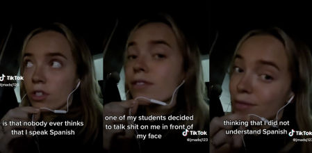 Una profesora de inglés trabajando en España comparte qué dicen sus alumnos de ella pensando que no les entiende