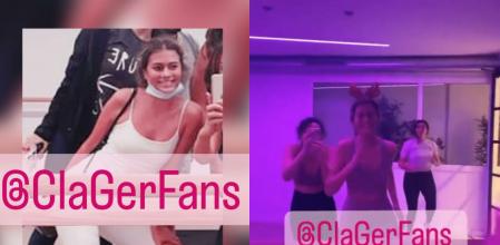 Imágenes de Clara Chía haciendo deporte