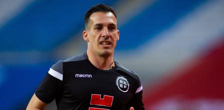 Xavier Estrada Fernandez durante la final de la Copa del Rey 2021 en La Cartuja