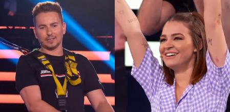Jorge Lorenzo y Laura Escanes en la final de 'El Desafío'