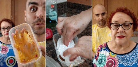 Eliminar la salsa de tomate del táper