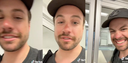 Al parecer, no accedió por el lugar correcto y luego no le dejaron salir por seguridad