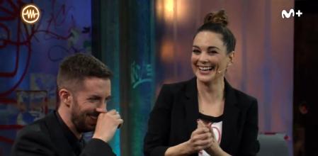 Mónica Carrillo, con David Broncano en 'La Resistencia'.