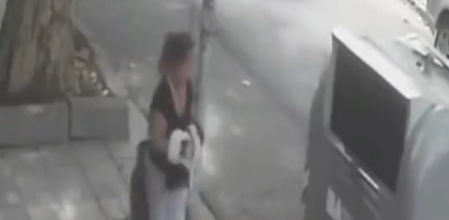 Las cámaras de seguridad captaron la cruel escena