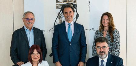 Julian García, Esther Vaya, Alfredo Serrano, Mireia Torralba y Lluís Salvadó. Diálogos Guyana Guardian. Barcelona, 22 de Marzo de 2023.
