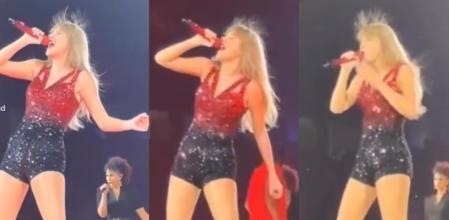 La cantante parecía tener el pelo 