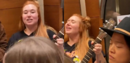 Las caras en el incómodo momento