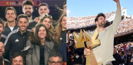 Clara Chía y Gerard Piqué fueron algunos de los protagonistas en la final de la Kings League