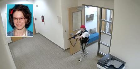 Audrey Hale, dentro de la escuela donde asesinó ayer a seis personas