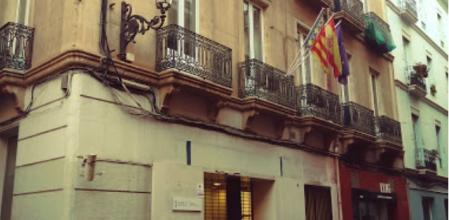 Exterior de la Entidad de Vivienda, en la calle Gerona de Alicante.