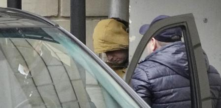 Evan Gershkovich, corresponsal de The Wall Street Journal , a su salida ayer del Juzgado de Lefórtovo, en Moscú