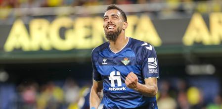 Borja Iglesias en la celebración de uno de sus goles