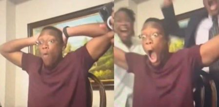 Tinaye y su familia estallan de euforia