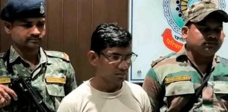 El asesino tras ser arrestado&nbsp;