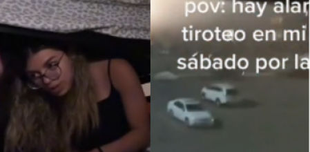 La reacción de la joven ante la alarma