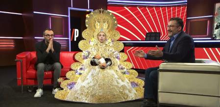 Jair Domínguez, Judith Martin y Toni Soler durante el gag en el 