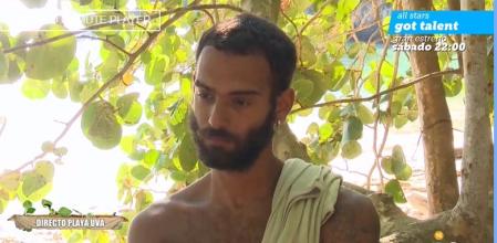 Manuel Cortés durante su reencuentro con Isa Pantoja en 'Supervivientes 2023: Tierra de Nadie'