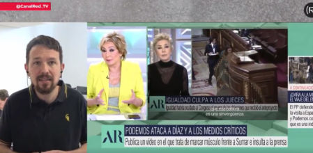 Captura del vídeo publicado en el perfil de Twitter de Pablo Iglesias