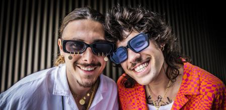 Manuel Hidalgo Sierra, 'el Indio', y Luis Abril Martín, 'el Nitro', de visita en Barcelona
/ Foto: Llibert Teixidó