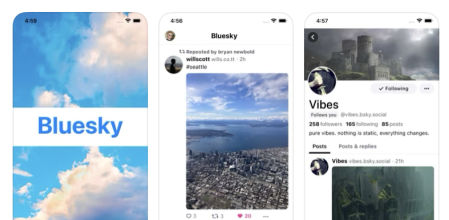 Bluesky presenta una estética y unas opciones similares a las de Twitter