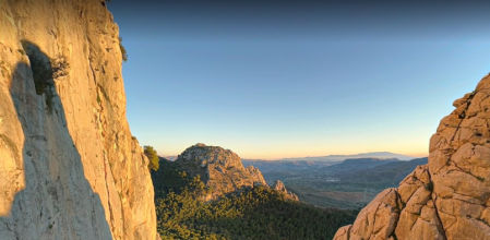 Paraje de la Escalera Árabe en EL Chorro (Málaga).