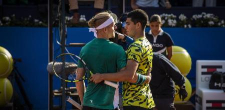 21 - 04 - 2023 / Barcelona / Trofeo Conde de Godó / Partido Alcaraz - Davidovich / Foto: Llibert Teixidó