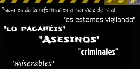 Algunos de los insultos y amenazas recibidos en los últimos días recopilados por la AEMET