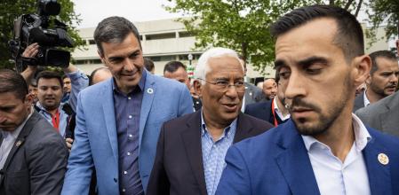 Sánchez, este domingo durante su visita a Portugal