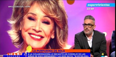 Kiko Hernández recuerda a Mila Ximénez en el 14º aniversario de 'Sálvame'