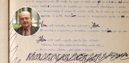 Manuscrito de la obra inédita de Vázquez Montalbán