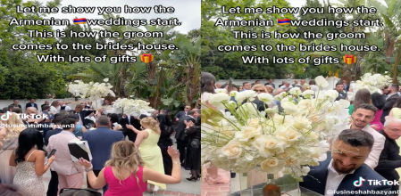 En las bodas armenias se hacen una gran cantidad de regalos