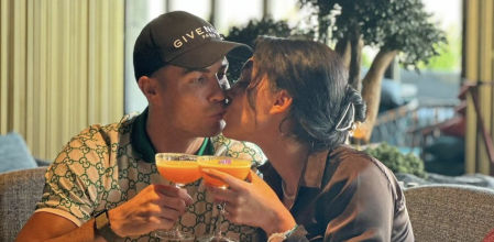 Cristiano Ronaldo zanja con un beso los rumores de crisis con Georgina Rodríguez