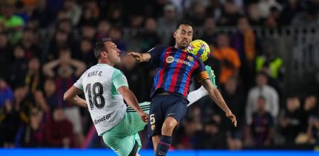 Sergio Busquets fue titular contra el Betis